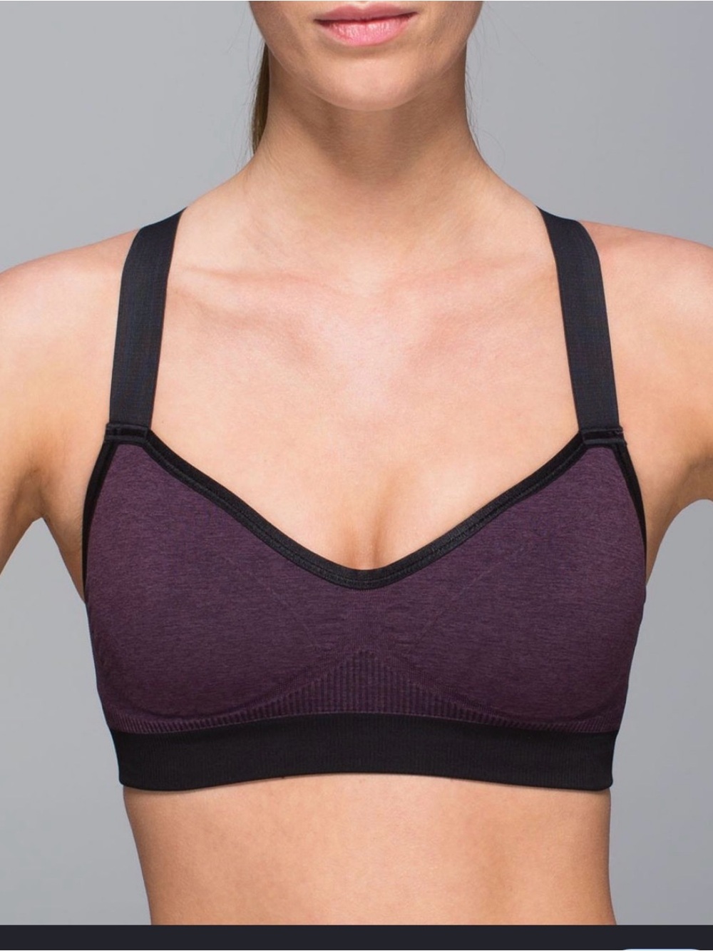 lululemon athletica Plum and Black Support Bralette